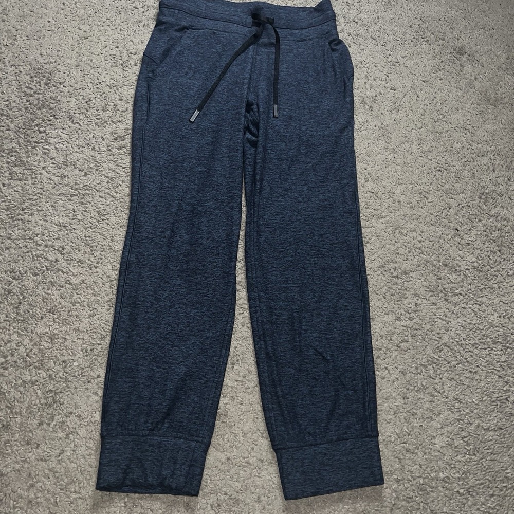 LULULEMON Ready To Lulu Crop Jogger LW6BJ1S Womens 4 Heathered Blue